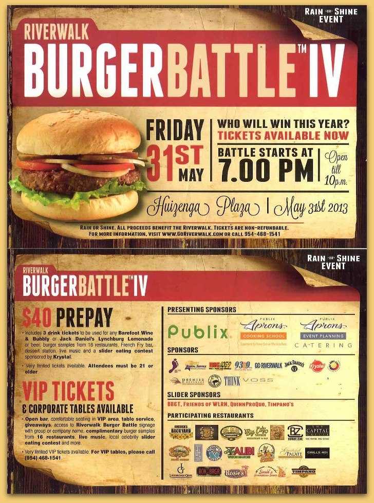 Join us at Eiverwalk's Burger Battle™