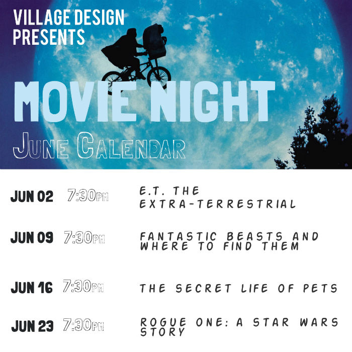 Fridays Movie Night at Village Design