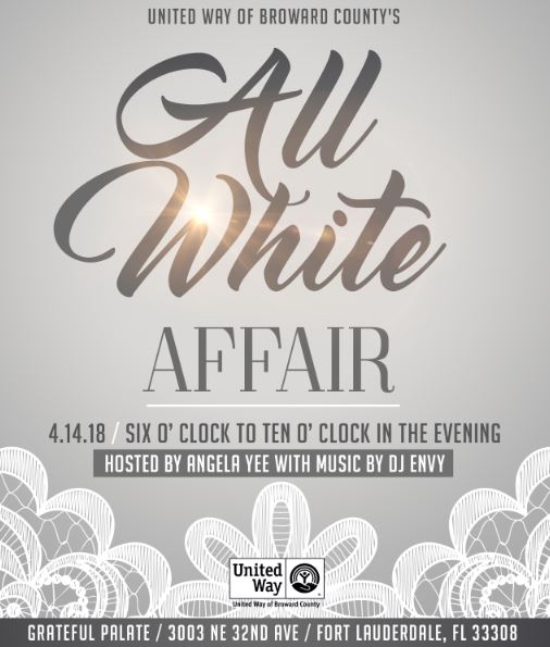United Way of Broward County to Host all White Affair