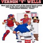 Famed Sports Artist Vernon Wells Art Reception