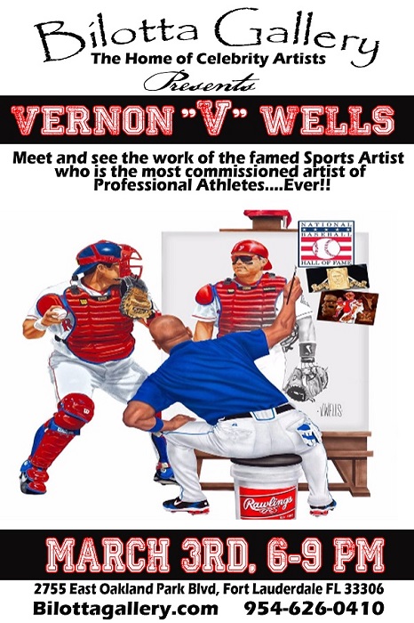 Famed Sports Artist Vernon Wells Art Reception