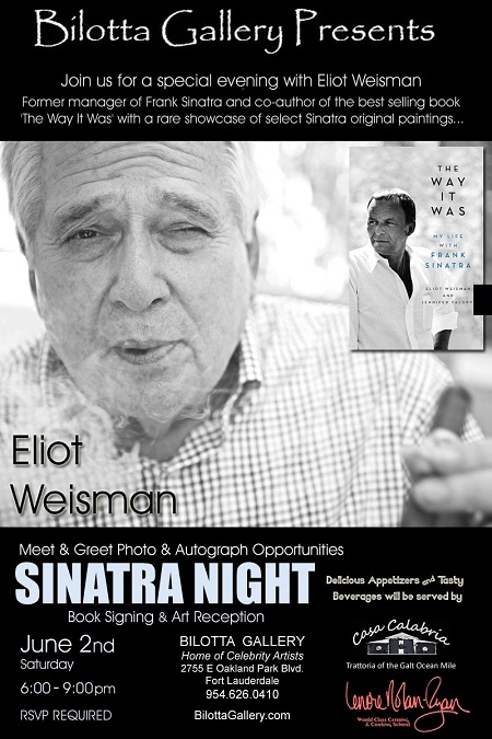 Sinatra Night-Eliot Weisman Book Signing and Art Reception