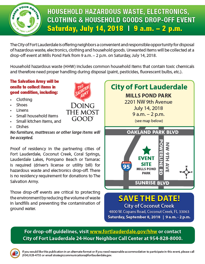 Household Hazardous Waste & Electronics Drop Off