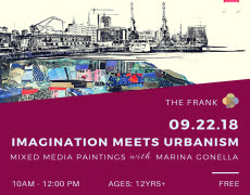 Imagination Meets Urbanism: Mixed Media Painting