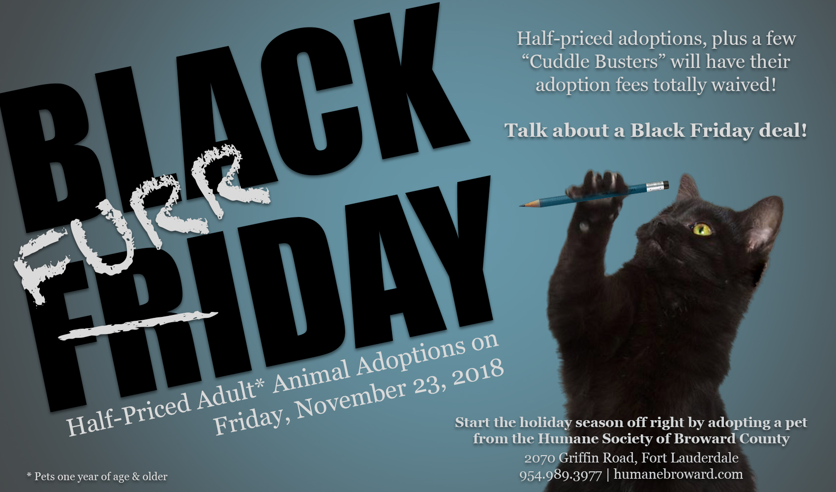 Black Furrday Pet Adoption Event