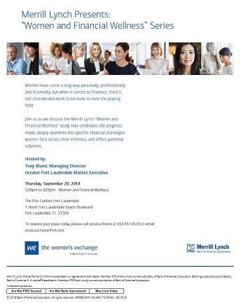 Merrill Lynch "Women and Financial Wellness" Event