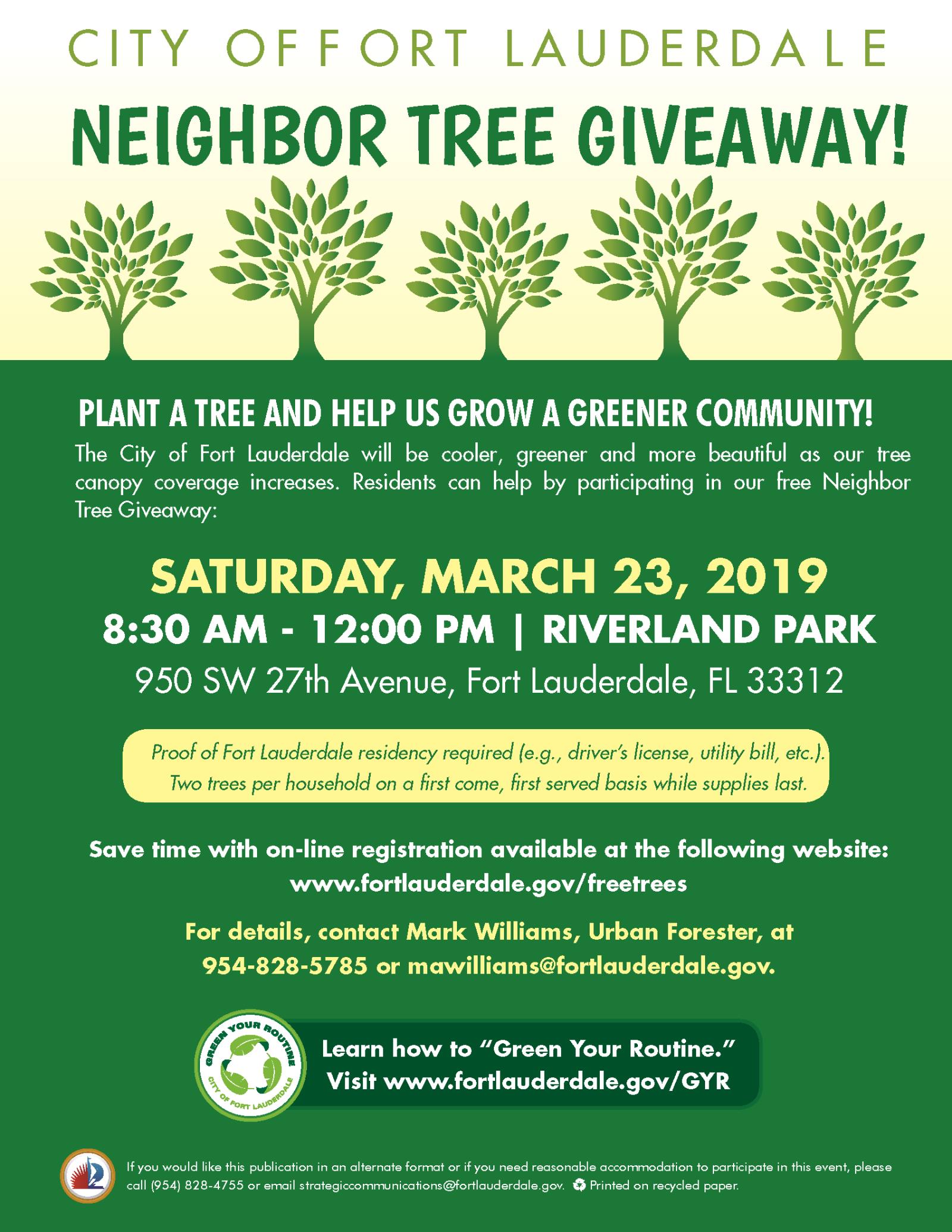 Quarterly Tree Giveaway