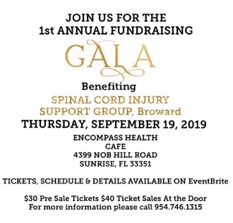 Spinal Cord Injury Support Fundraising Gala