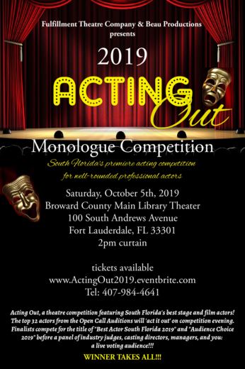 Acting Out Monologue Competition