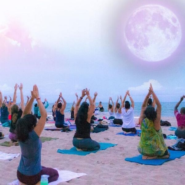 Lauderdale's Favorite Full Moon Beach Yoga Gathering