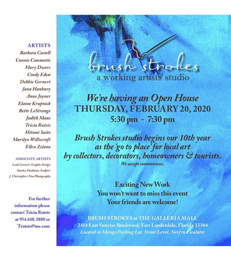 Brush Strokes Open House