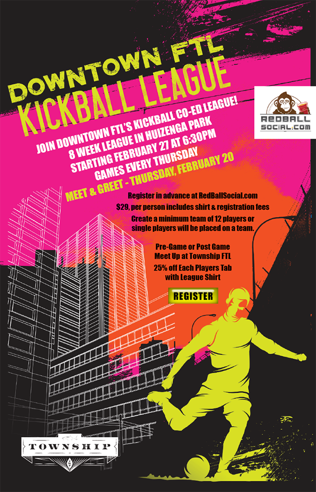Downtown Fort Lauderdale Kickball League Meet and Greet