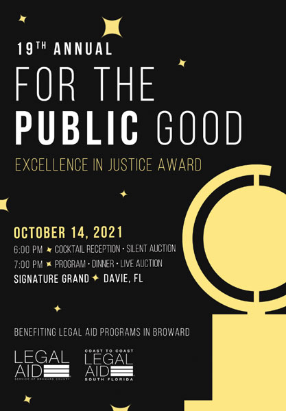 19th Annual For The Public Good Gala