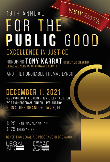 19th Annual For The Public Good Gala Fundraiser