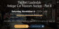 Ft. Lauderdale Antique Car Museum Liquidation Sale