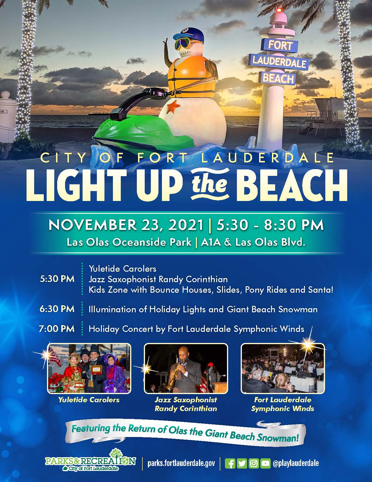 Light Up the Beach Riverwalk Fort Lauderdale