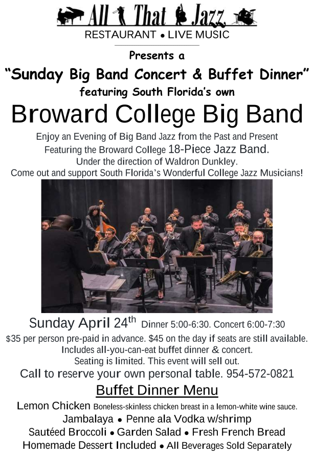 Sunday Big Band & Buffet