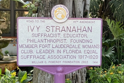 Ivy Stranahan’s Historic Marker Dedication on the National Votes for Women Trail
