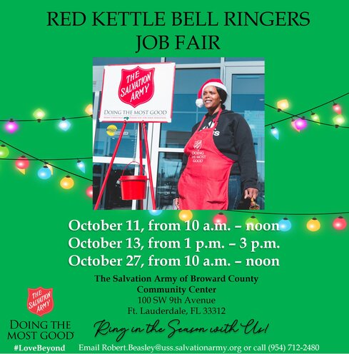 Seasonal Bell Ringers Job Fair