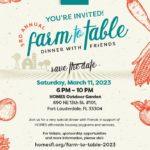 3rd Annual Farm to Table Dinner