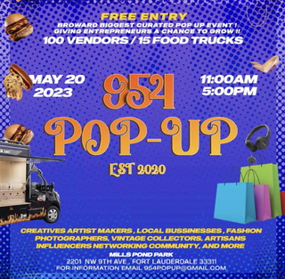 “954 POP UP” IN THE PARK