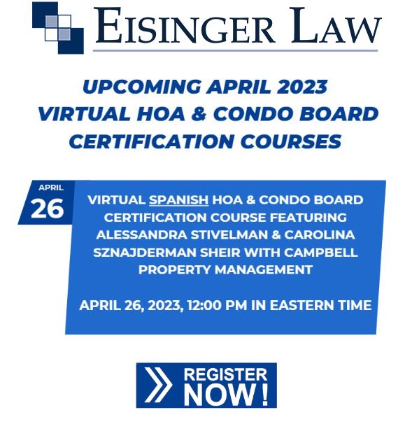 Spanish HOA & Condo Board Certification Course