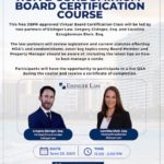 FREE Virtual HOA & Condo Board Certification Course