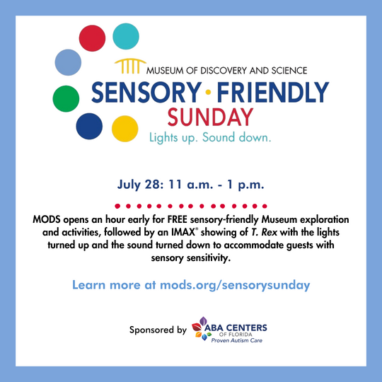 Sensory-Friendly Sundays at Museum of Discovery and Science