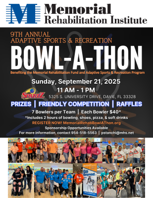 Memorial Rehab's 9th Adaptive Bowl-A-Thon
