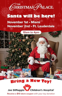 Santa’s Coming to Town and Landing His Sleigh for the First Stop of the Holiday Season