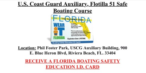 U.S. Coast Guard Auxiliary Boating Safety Class