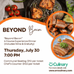 “Beyond Bacon” Chef Experience Dinner
