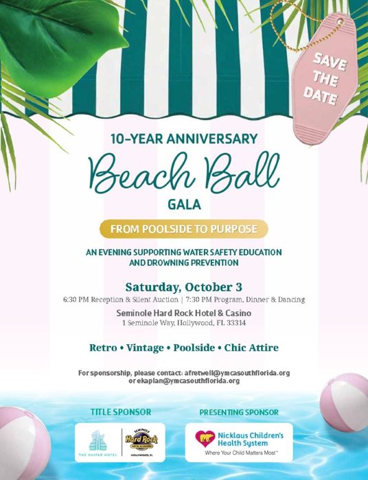 YMCA of South FL's 10th Annual Beach Ball Gala