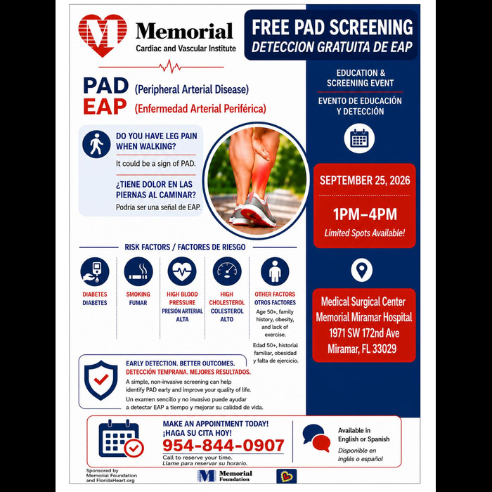 Free PAD Screening and Education