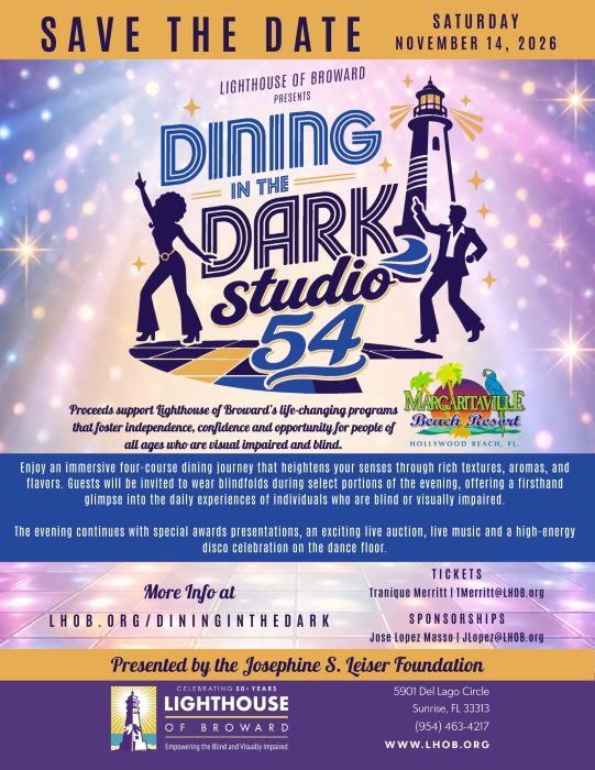Lighthouse of Broward’s Dining in the Dark