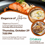 “Elegance of Autumn” Chef Experience Dinner